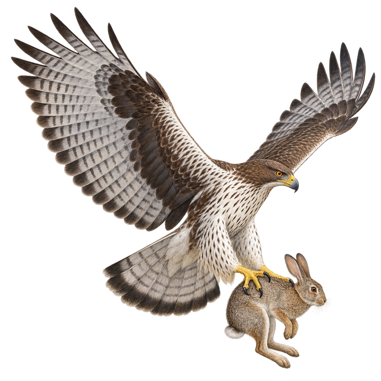 Bonelli's Eagle: Ambush hunting · Pursuit · Cooperative hunting