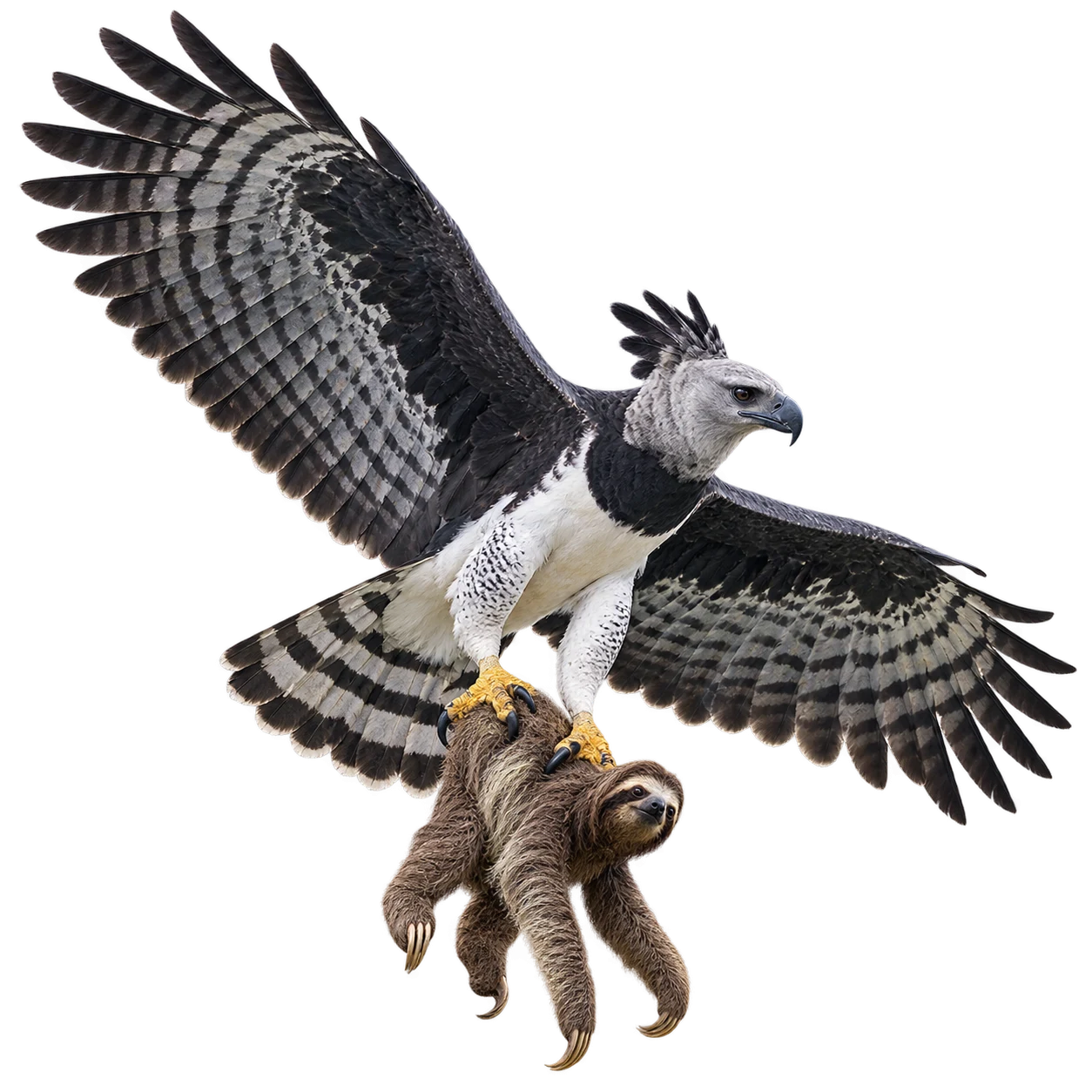 Harpy Eagle: Ambush hunting · Perch hunting