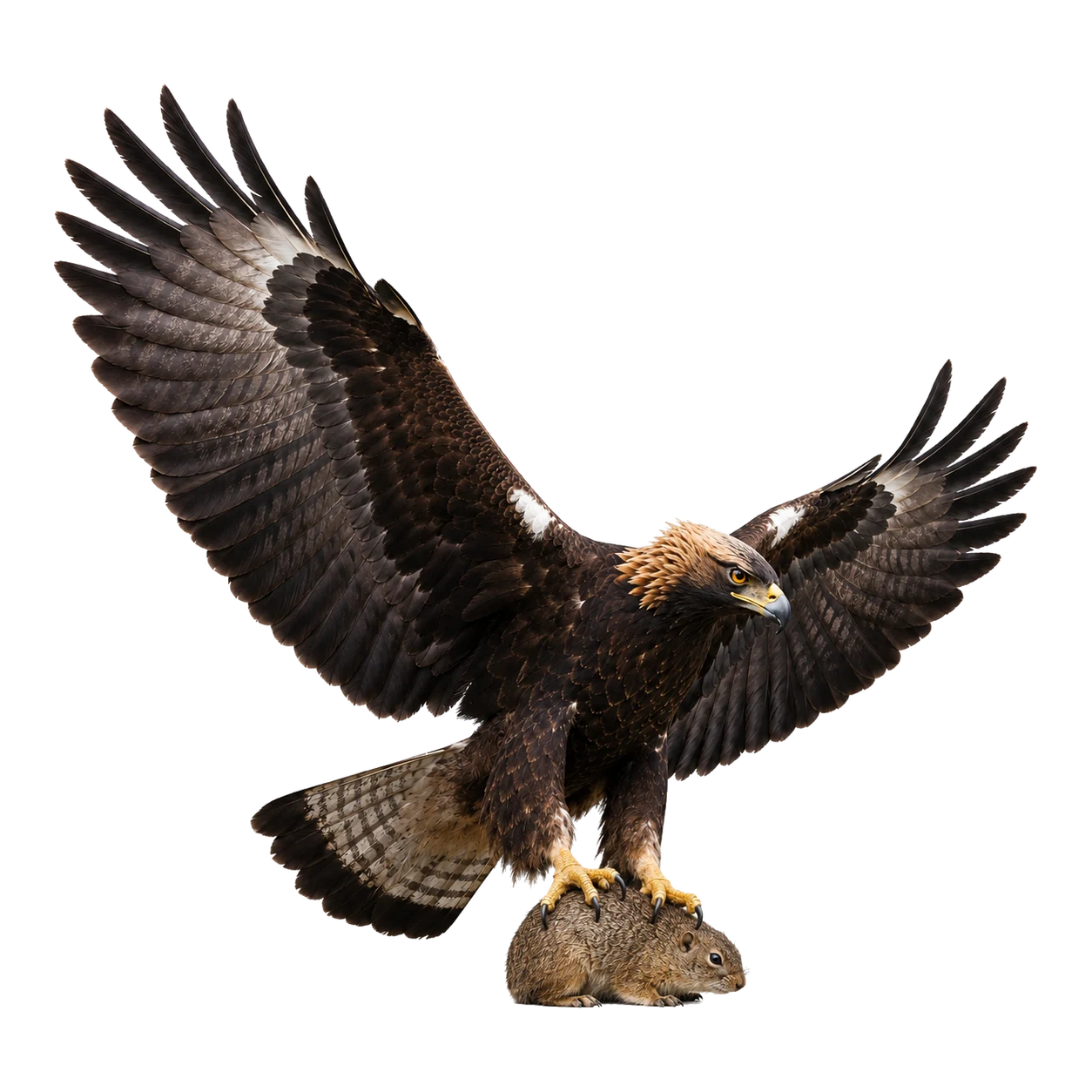 Eastern Imperial Eagle: Perch hunting · Search flight · Scavenging