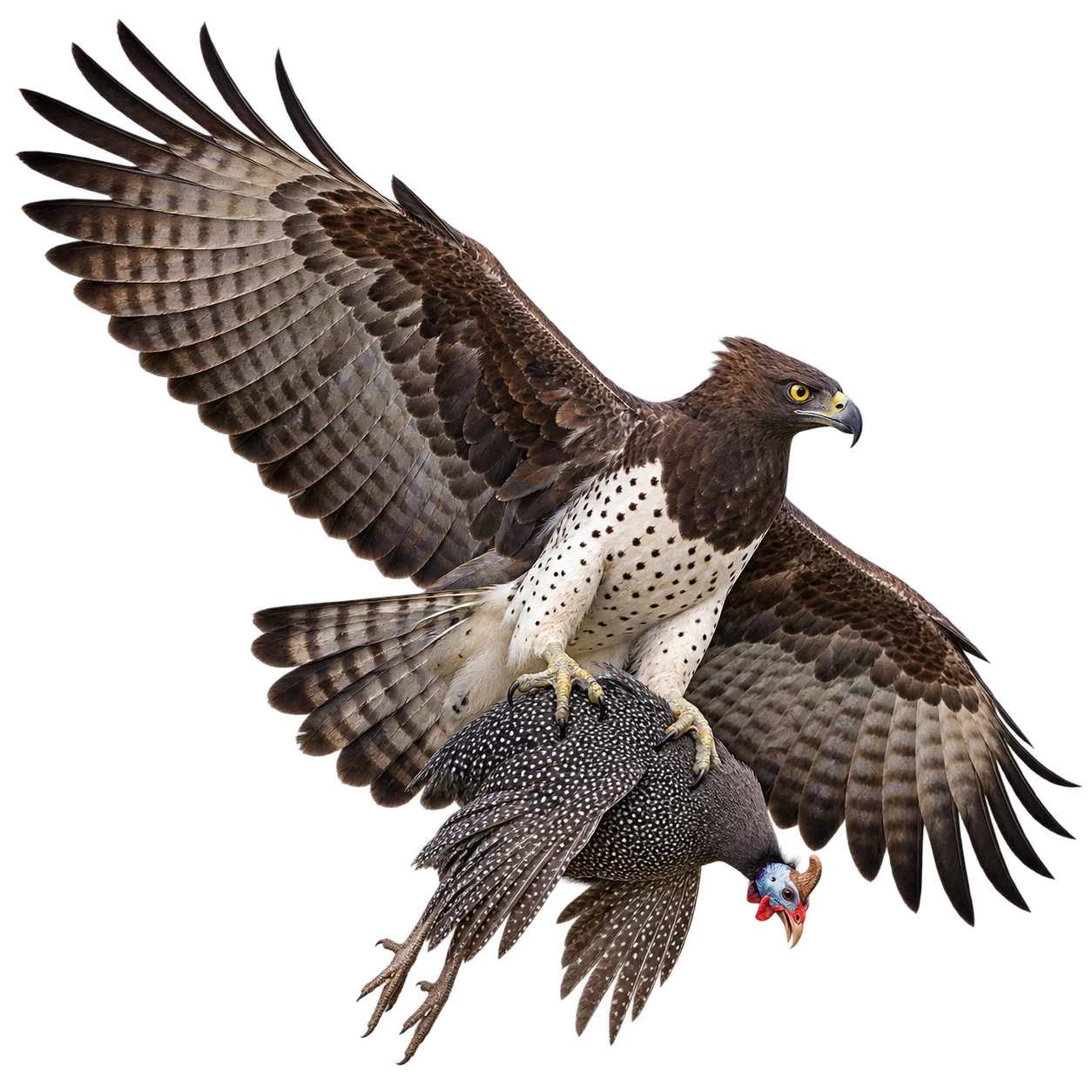 Martial Eagle: Search flight · Stoop · Scavenging