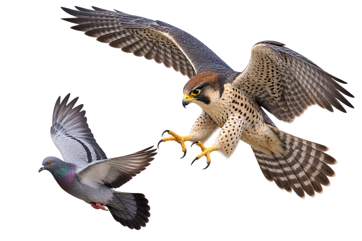 Lanner Falcon: Pursuit · Ambush hunting · Cooperative hunting · Scavenging
