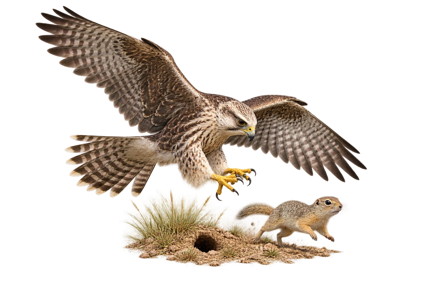 Saker Falcon: Search flight · Pursuit