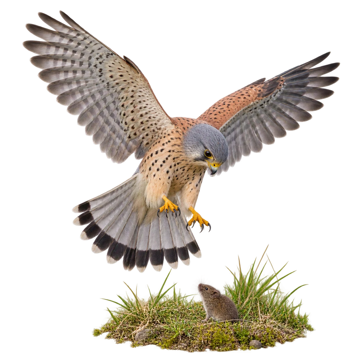 Common Kestrel: Hovering
