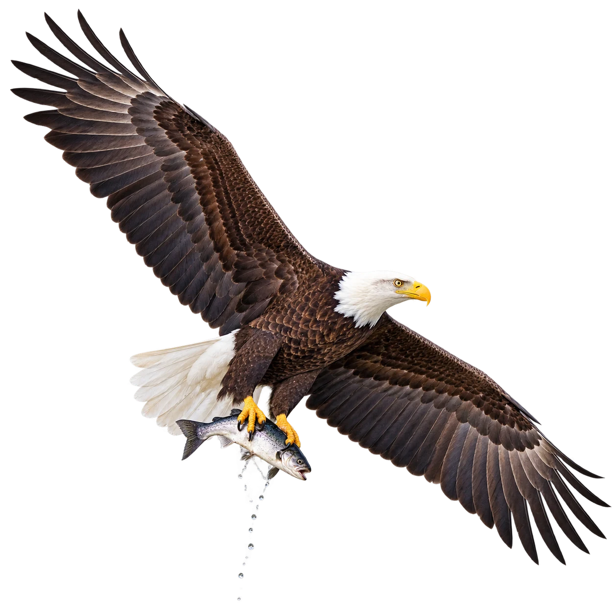 Bald Eagle: Fishing · Perch hunting · Search flight · Food piracy · Scavenging